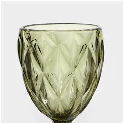 Бокалы для вина Magistro «Круиз», 250 мл, 8×15.3 см, набор 6 шт., стекло, зелёные