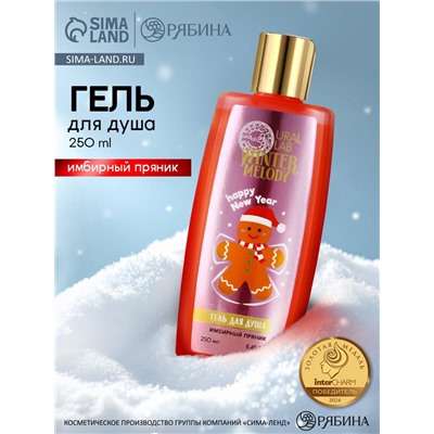 Гель для душа, 250 мл, аромат имбирного пряника, URAL LAB
