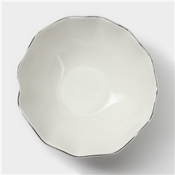 Салатник Magistro La Perle, 650 мл, d=17.5 см, фарфор, белый