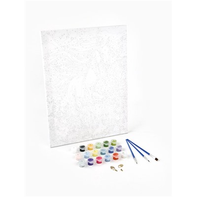 Картина по номерам на холсте «Белый конь» 30×40 см