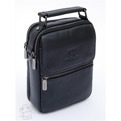 Сумка мужская кожаная 633M black Fuzhiniao