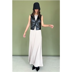 Жилетка эко-кожа  ECO039/03/Черный