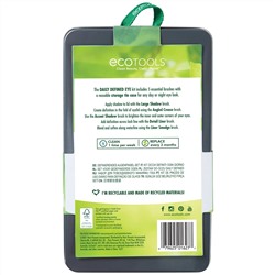 EcoTools, набор кисточек для ежедневной подводки глаз, набор из 5 предметов и лоток для хранения