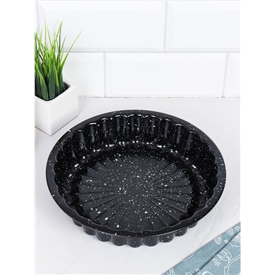 Форма для выпечки Круг 22 см Мрамор / PPS-950 /уп 50/ антипригарное покрытие/ 0,32