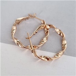Серьги кольца коллекция "Xuping" , покрытие: позолота, Х000778261, арт.001.661