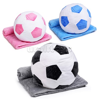 Мягкая игрушка "Мягкий мяч" с пледом (110х150)