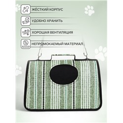 Сумка-переноска каркасная «Полосы», размер S, 37×20×24 см
