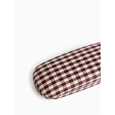 Футляр для очков на хлопушке, с принтом, размер 16×6×3.5 см, коричневый