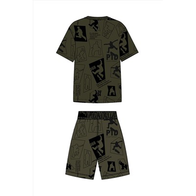 Комплект трикотажный для мальчиков: фуфайка (футболка), шорты PLAYTODAY, 1122539