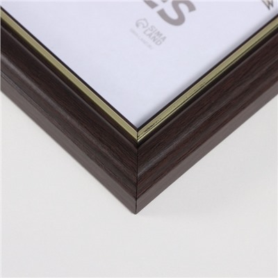 Фоторамка для фото 21×30 см «Пиксель», пластик, венге, (пластиковый экран)