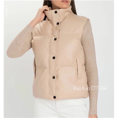 жилет эко кожа