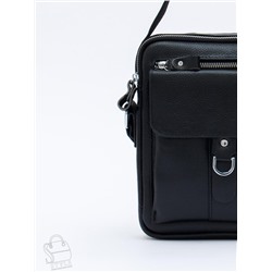 Сумка мужская кожаная 8208H black Heanbag