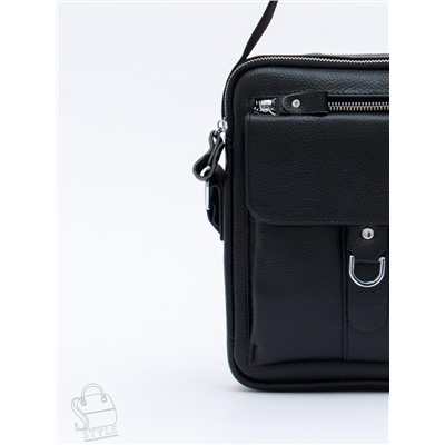 Сумка мужская кожаная 8208H black Heanbag