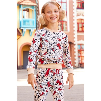 Джемпер (толстовка) д/дев Juno AW21GJ513 TEDDY BEAR бежевый мишки