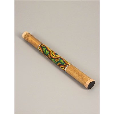 УЦЕНКА Сувенирный музыкальный инструмент «Посох дождя с голубыми узорами», 50×5×5 см, МИКС