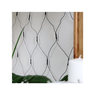 Гирлянда «Сеть» 1.6×1.6 м, IP20, тёмная нить, 144 LED, 8 режимов, 220 В, свечение белое