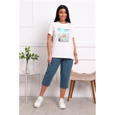 1049 Костюм (Экрю-синий)