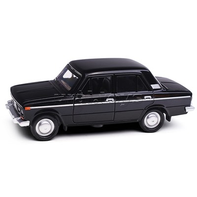 Машина металл ВАЗ-2106 Жигули, 12 см (свет-звук, двер, черный) инерц., в коробке