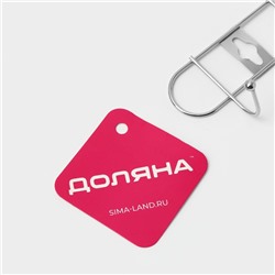 Вешалка настенная Доляна «Лето», 6 крючков, 33×3.5×5 см, хромированная