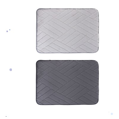 Коврик для ванной 60x40 см 2 цвета / 462-760 / Вельвет