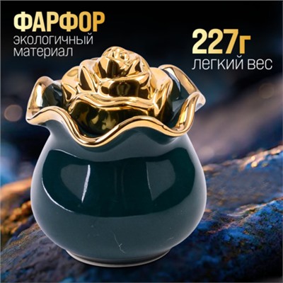 12062 Баночка для сладостей Роза 250мл фарфор (х72)