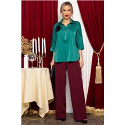 Блуза Шахерезада (изумрудная) Б14675-18М