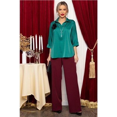 Блуза Шахерезада (изумрудная) Б14675-18М
