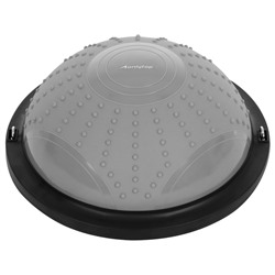 Полусфера BOSU гимнастическая ONLYTOP, массажная, с насосом, 46×20 см, серая