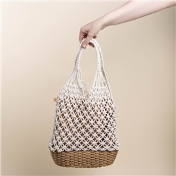 Сумка женская SL Home, ручное плетение, хлопок, 27×48 см