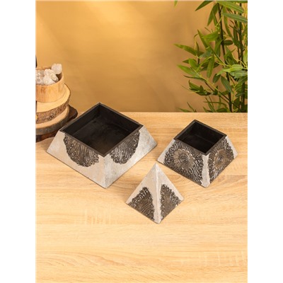 Шкатулка «Пирамидка», 21×21×31 см, МДФ