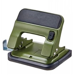Дырокол 2 отверстия на  30 листов 09616GREEN металл зеленый (1955939) KW-Trio
