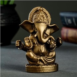 Фигурка «Ганеша», 10 см, под бронзу, мраморная крошка
