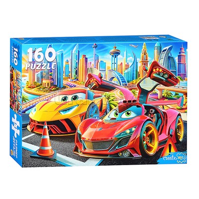 Пазлы 160 "Две модные машинки"