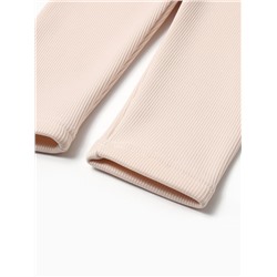 Легинсы для девочки на флисе Collorista, цвет молочный, рост 104 см