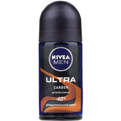 Дезодорант Шариковый NIVEA MEN Антиперспирант Ultra Carbon 50 мл (85366)