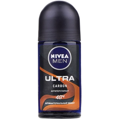 Дезодорант Шариковый NIVEA MEN Антиперспирант Ultra Carbon 50 мл (85366)