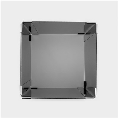 Форма для выпечки с регулировкой размера TAS-PROM «Квадратная», h=14 см, 10×10 - 18×18 см, нержавеющая сталь