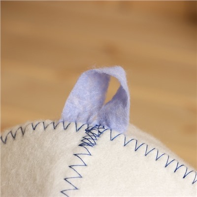 Шапка для бани и сауны с принтом «Колян», 70% полиэфир, 30% шерсть, «Добропаровъ»