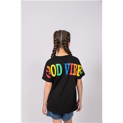 Футболка для девочки с принтом на спине 51331