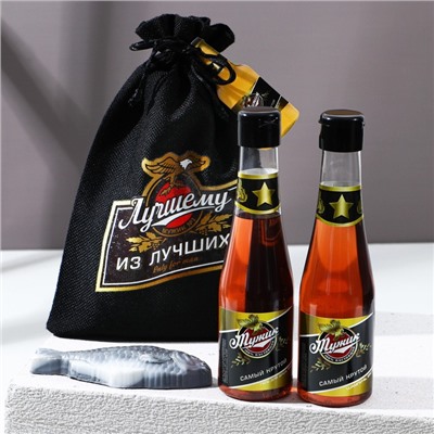 УЦЕНКА Набор "Лучшему из лучших": шампунь 250 мл, гель для душа 250 мл, фигурное мыло