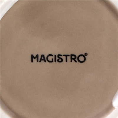 Кокотница Magistro «Церера», 100 мл, d=7.5 см, фарфор, коричневая