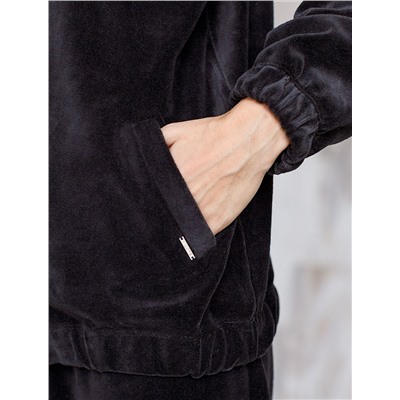 Худи из бархатистого велюра