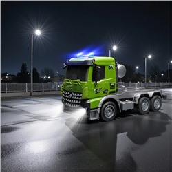 Машина "Военный автовоз" с танком  р/у 27 MHz, в коробке