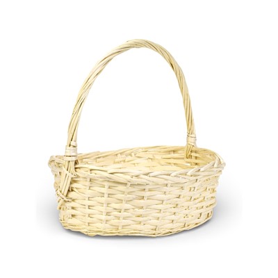 Корзина плетёная для хранения Liana, с ручкой, бежевая, набор 3 шт.