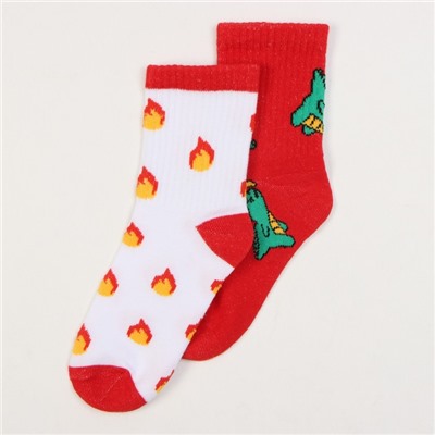 Набор детских носков KAFTAN «Дракон», 2 пары, размер 18-20