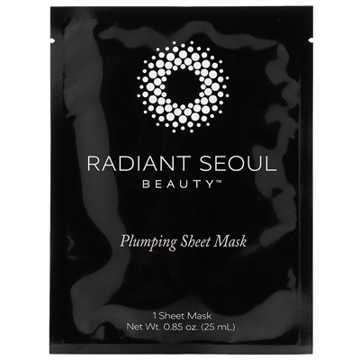 Radiant Seoul, тканевая маска для объема и гладкости кожи, 5 шт. по 25 мл (0,85 унции)