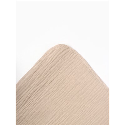 Полотенце - уголок муслиновое «Крошка Я», 75×75 см, хлопок 100%, бежевое