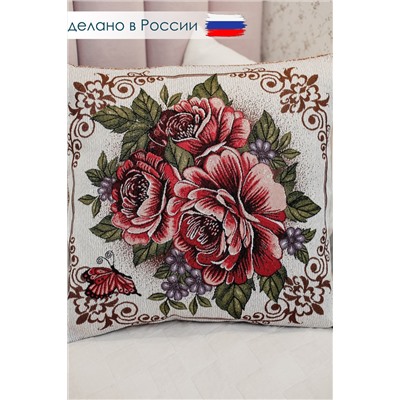 Наволочка декоративная 50х50 Три пиона