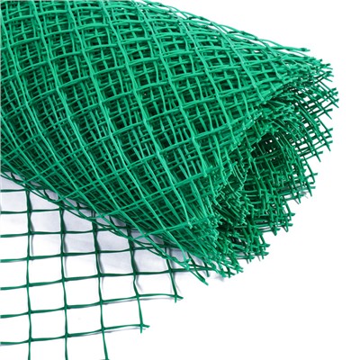 Сетка садовая, 1.5×25 м, ячейка 55×55 мм, пластиковая, зелёная, Greengo, в рулоне