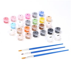 Картина по номерам на холсте с подрамником «Яркие бульдоги», 40×50 см